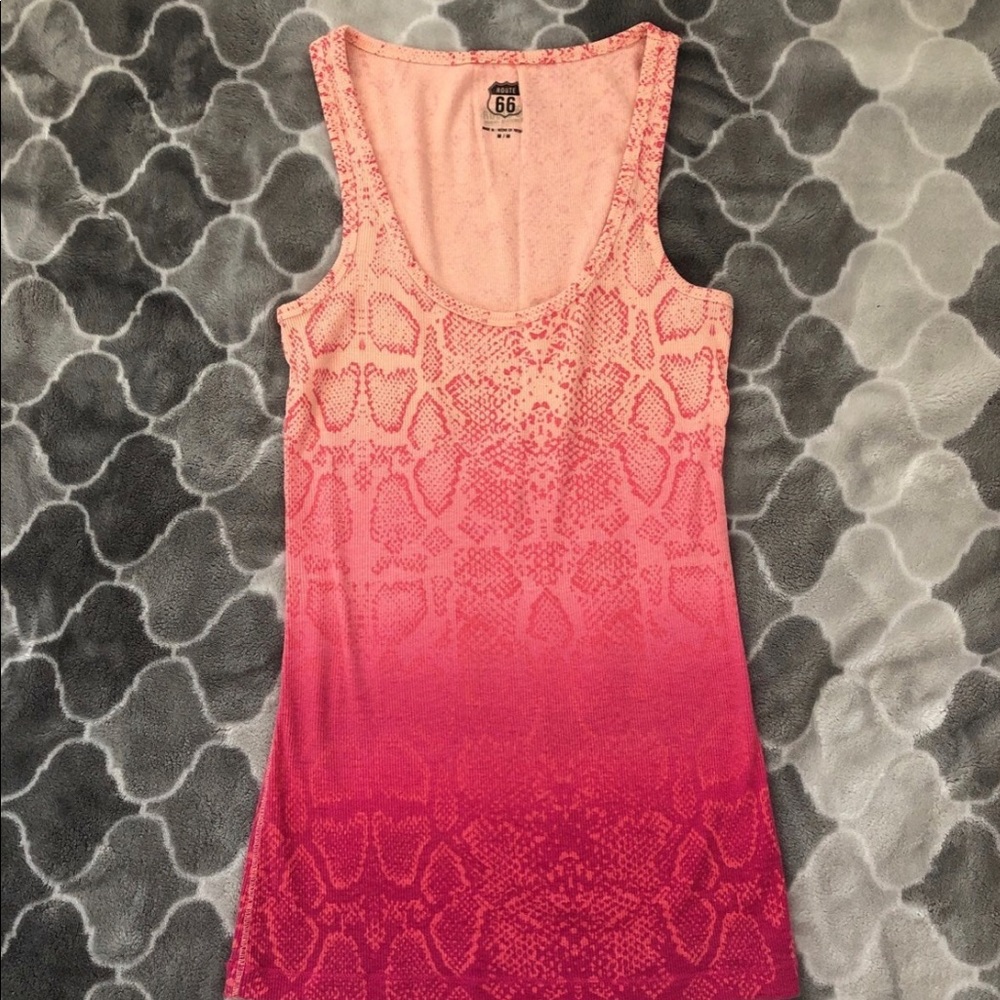 Pink Ombré Tank Top